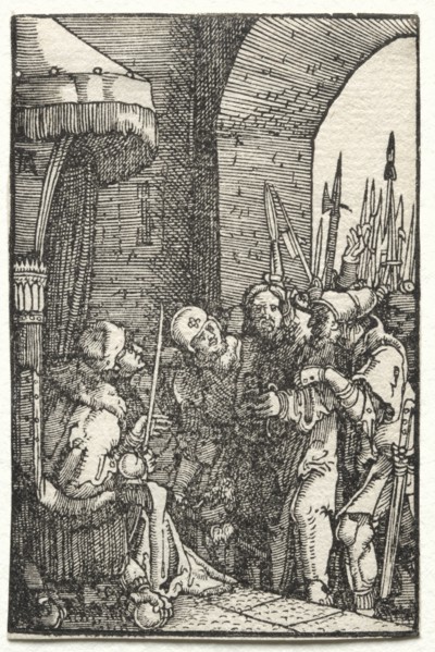 The Fall and Redemption of Man: Christ before Pilate, c. 1515. Creator: Albrecht Altdorfer (German, c. 1480-1538).