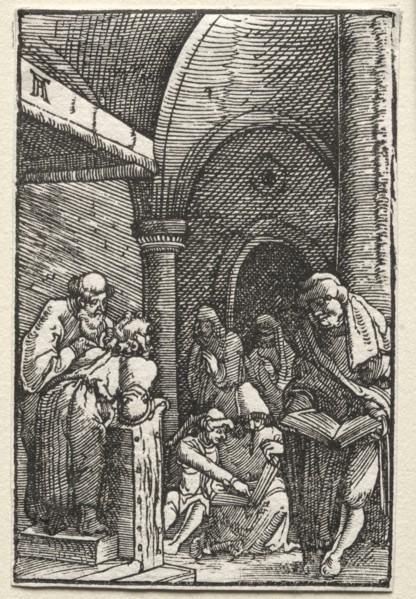 The Fall and Redemption of Man: Christ Disputing with the Doctors, c. 1515. Creator: Albrecht Altdorfer (German, c. 1480-1538).