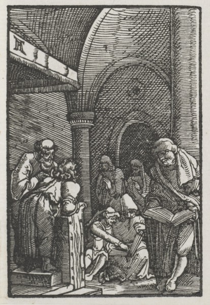 The Fall and Redemption of Man: Christ Disputing with the Doctors, c. 1515. Creator: Albrecht Altdorfer (German, c. 1480-1538).