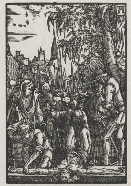 The Fall and Redemption of Man: Christ Nailed to the Cross, c. 1515. Creator: Albrecht Altdorfer (German, c. 1480-1538).