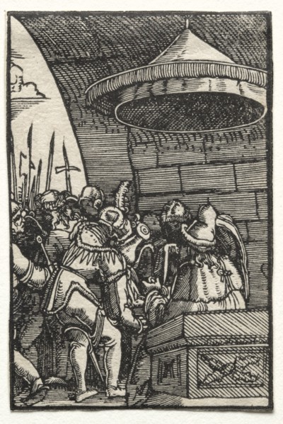 The Fall and Redemption of Man: Pilate Washing His Hands, c. 1515. Creator: Albrecht Altdorfer (German, c. 1480-1538).