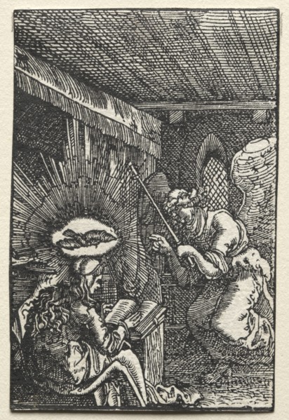 The Fall and Redemption of Man: The Annunciation, c. 1515. Creator: Albrecht Altdorfer (German, c. 1480-1538).