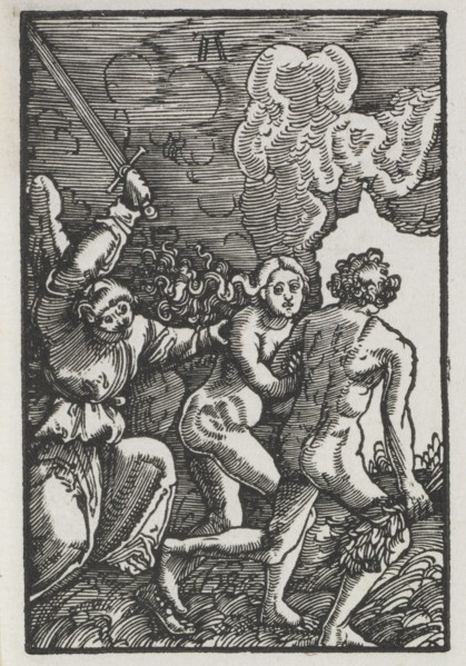 The Fall and Redemption of Man: The Expulsion from Eden, c. 1515. Creator: Albrecht Altdorfer (German, c. 1480-1538).