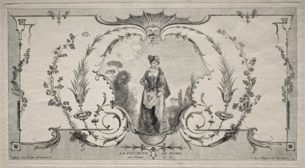 The Favorite of Flora, Arabesque. Creator: Jean Moyreau (French, 1690-1762).