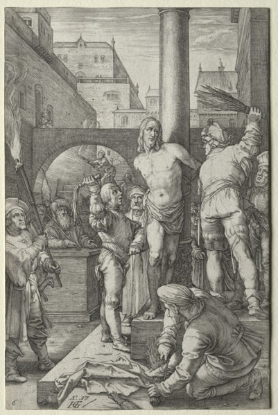 The Flagellation (from The Passion). Creator: Hendrick Goltzius (Dutch, 1558-1617).