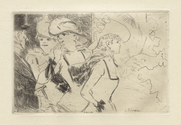 The Folies-Bergère, c. 1880-86. Creator: Jean Louis Forain (French, 1852-1931).