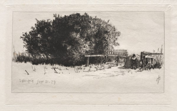The Gate, Schleissheim, 1879. Creator: Otto H. Bacher (American, 1856-1909).