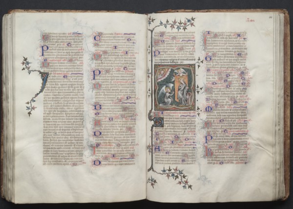 The Gotha Missal: Fol. 109v, Text, c. 1375. Creator: Master of the Boqueteaux (French); Workshop, and.