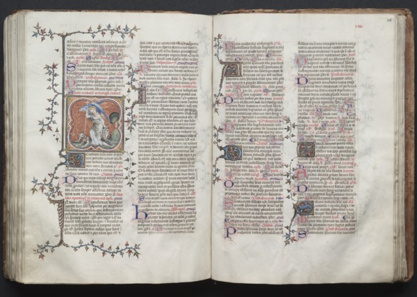 The Gotha Missal: Fol. 124v, The Archangel Michael, c. 1375. Creator: Master of the Boqueteaux (French); Workshop, and.