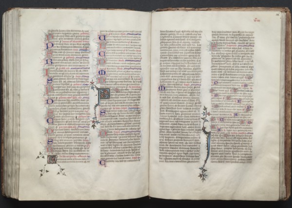 The Gotha Missal: Fol. 136r, Text, c. 1375. Creator: Master of the Boqueteaux (French); Workshop, and.
