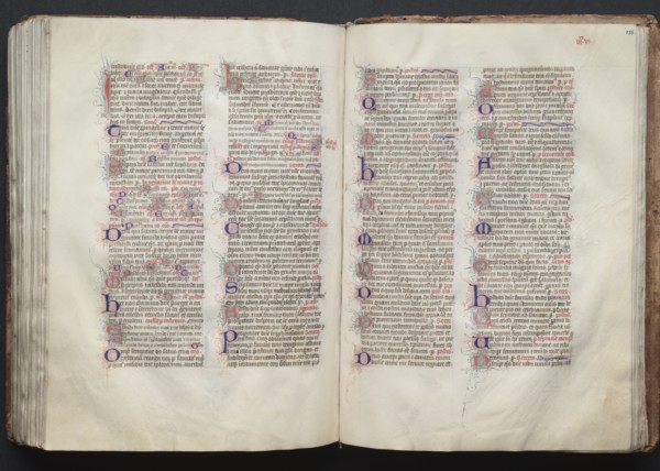 The Gotha Missal: Fol. 137v, Text, c. 1375. Creator: Master of the Boqueteaux (French); Workshop, and.