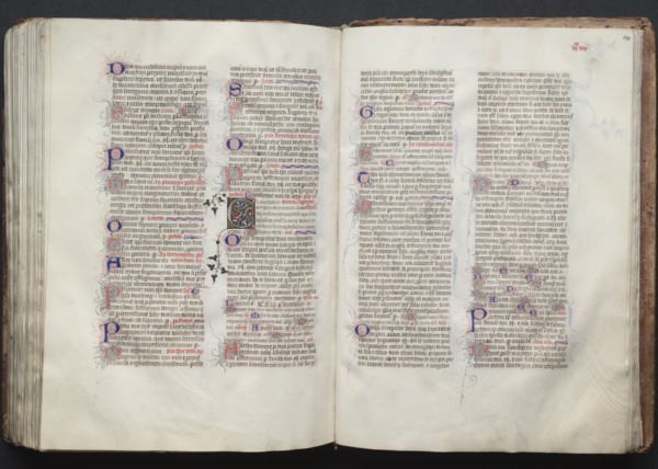 The Gotha Missal: Fol. 139v, Text, c. 1375. Creator: Master of the Boqueteaux (French); Workshop, and.