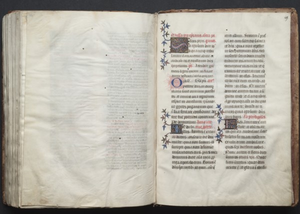 The Gotha Missal: Fol. 159r, Text, c. 1375. Creator: Master of the Boqueteaux (French); Workshop, and.