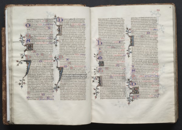 The Gotha Missal: Fol. 28r, Text, c. 1375. Creator: Master of the Boqueteaux (French); Workshop, and.