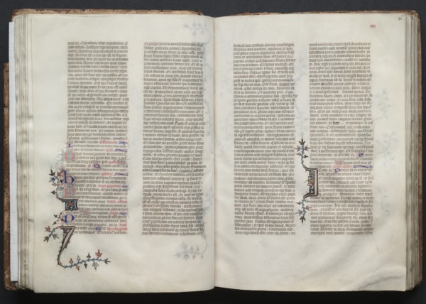The Gotha Missal: Fol. 36r, Text, c. 1375. Creator: Master of the Boqueteaux (French); Workshop, and.