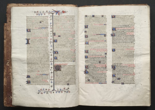The Gotha Missal: Fol. 3r, Text , c. 1375. Creator: Master of the Boqueteaux (French); Workshop, and.