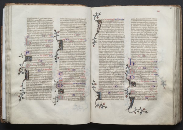 The Gotha Missal: Fol. 41r, Text, c. 1375. Creator: Master of the Boqueteaux (French); Workshop, and.