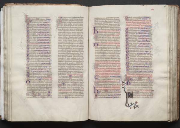 The Gotha Missal: Fol. 56r, Text, c. 1375. Creator: Master of the Boqueteaux (French); Workshop, and.