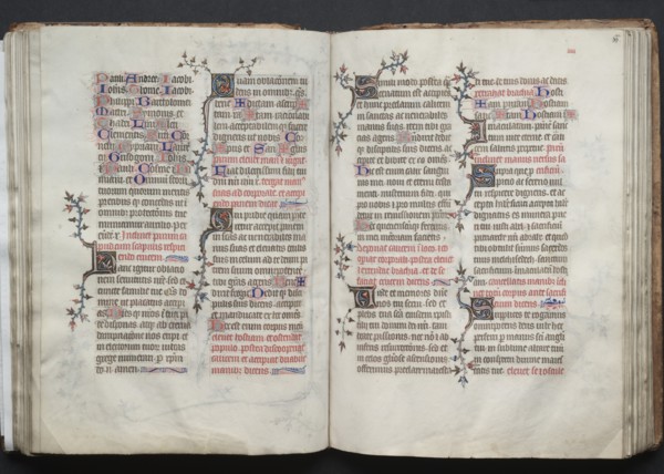 The Gotha Missal: Fol. 65v, Text, c. 1375. Creator: Master of the Boqueteaux (French); Workshop, and.