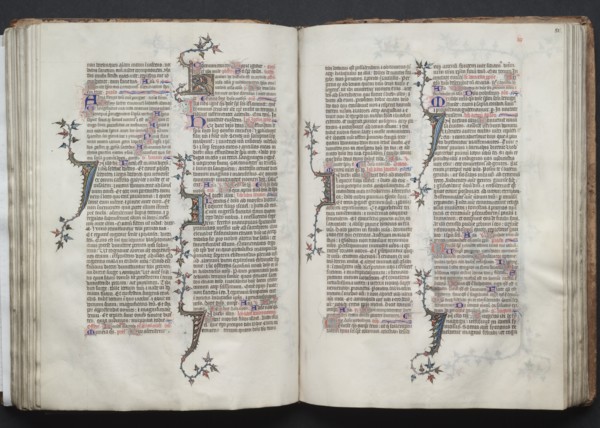 The Gotha Missal: Fol. 82r, Text, c. 1375. Creator: Master of the Boqueteaux (French); Workshop, and.