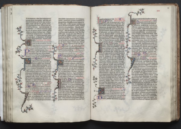 The Gotha Missal: Fol. 86r, Text, c. 1375. Creator: Master of the Boqueteaux (French); Workshop, and.