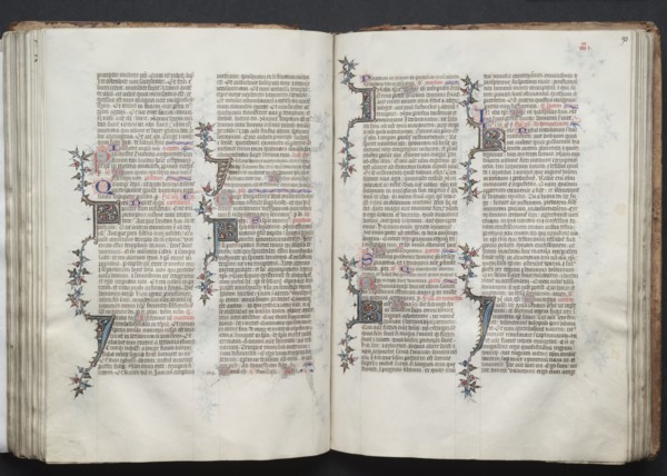 The Gotha Missal: Fol. 92v, Text, c. 1375. Creator: Master of the Boqueteaux (French); Workshop, and.