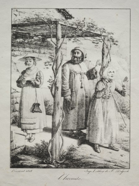 The Hermit, 1818. Creator: Louis Hersent (French, 1777-1860).