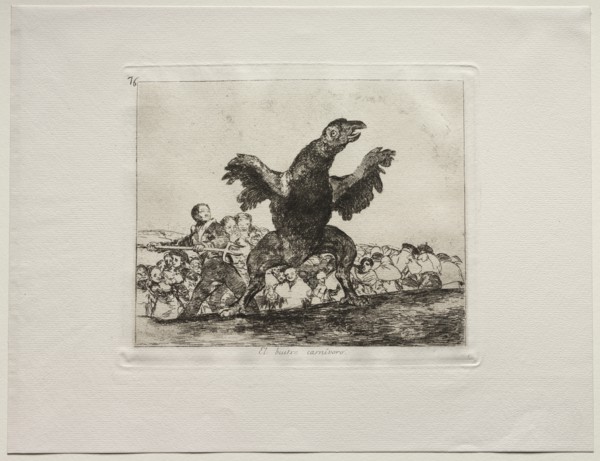 The Horrors of War: A Carnivorous Vulture. Creator: Francisco de Goya (Spanish, 1746-1828).