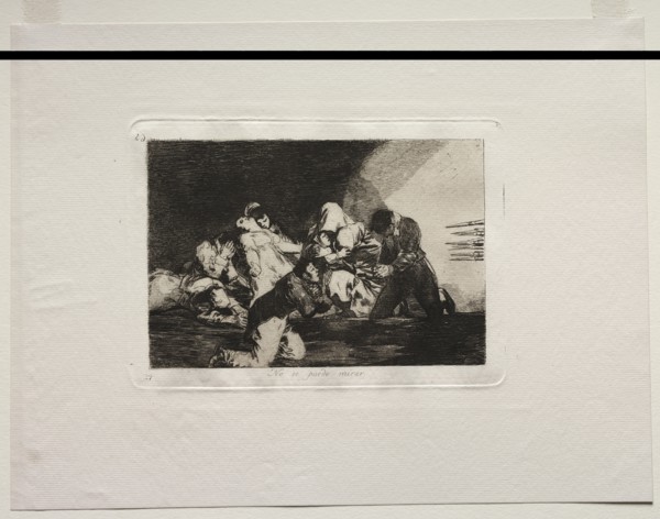 The Horrors of War: One Cant Look. Creator: Francisco de Goya (Spanish, 1746-1828).