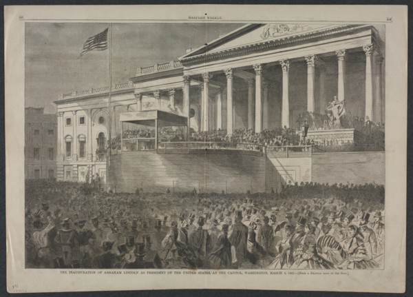 The Inauguration of Abraham Lincoln as President of the United States?, March 4, 1861, 1861. Creator: Winslow Homer (American, 1836-1910).