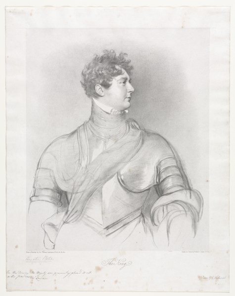 The King, George IV of Great Britain. Creator: Richard James Lane (British, 1800-1872).