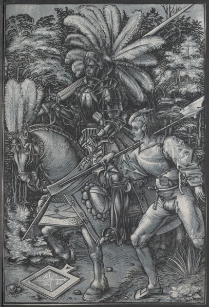 The Knight and Lansquenet, c. 1512. Creator: Hans Wechtlin (German, 1480/85-aft 1526).