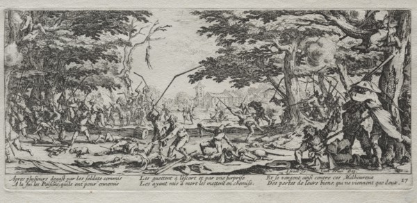 The Large Miseries of War: Peasant's Revenge, 1633. Creator: Jacques Callot (French, 1592-1635).