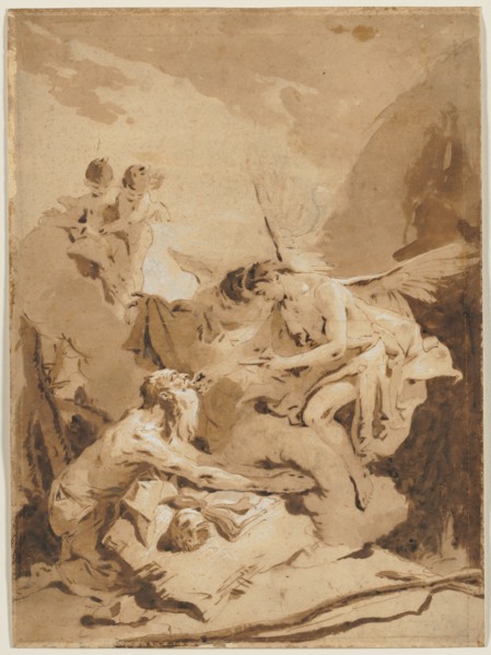 The Last Communion of St. Jerome, c. 1726. Creator: Giovanni Battista Tiepolo (Italian, 1696-1770).