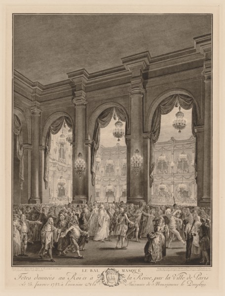 The Masked Ball, 1782. Creator: Jean-Michel the Younger Moreau (French, 1741-1814).