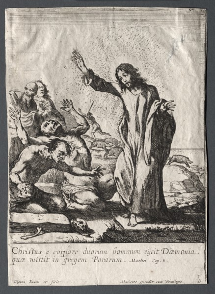 The Miracles of Jesus Christ: Christ Delivering the Possessed. Creator: Claude Vignon (French, 1593-1670).