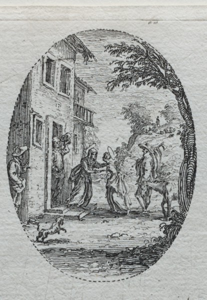 The Mysteries of the Passion: The Visitation. Creator: Jacques Callot (French, 1592-1635).