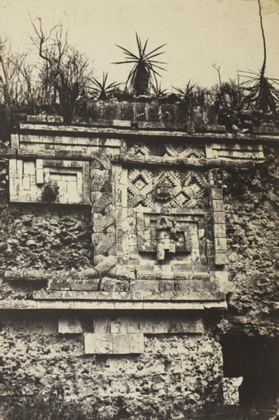 The Nunnery, Uxmal, 1860. Creator: Claude-Joseph-Désiré Charnay (French, 1828-1915); Gide et J. Baudry.