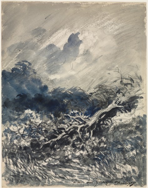 The Oak Tree and the Reed, c. 1873. Creator: Charles François Daubigny (French, 1817-1878).