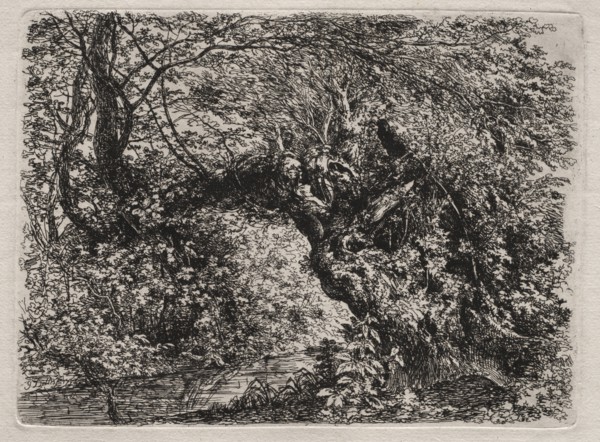 The Old Willow at a Brook, 1794. Creator: Georg von Dillis (German, 1759-1841).