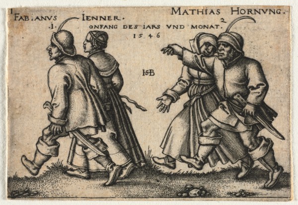 The Peasant Wedding or the Twelve Months, 1546. Creator: Hans Sebald Beham (German, 1500-1550).