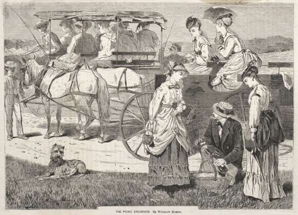 The Picnic Excursion, 1869. Creator: Winslow Homer (American, 1836-1910).