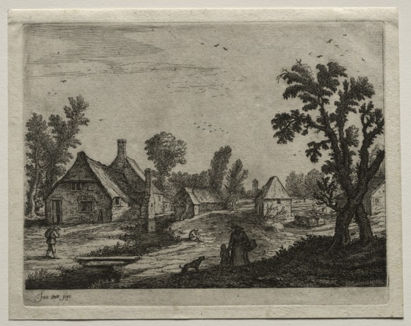 The Plank over the Stream. Creator: Jan van Goyen (Dutch, 1596-1656).