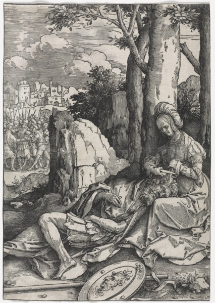 The Power of Women: Samson and Delilah, c. 1512. Creator: Lucas van Leyden (Dutch, 1494-1533).