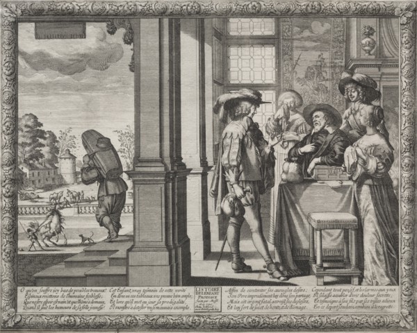 The Prodigal Son: The Prodigal Bidding His Parents Farewell. Creator: Abraham Bosse (French, 1602-1676).
