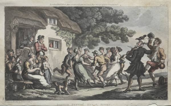 The Rev. Dr. Syntax Rural Sport, 1813. Creator: Thomas Rowlandson (British, 1756-1827).