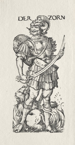 The Seven Vices: Wrath. Creator: Hans Burgkmair (German, 1473-1531).