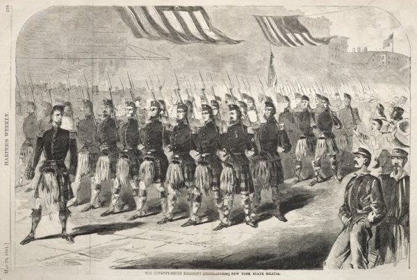 The Seventy-Ninth Regiment (Highlanders) New York State Militia, 1861. Creator: Winslow Homer (American, 1836-1910).
