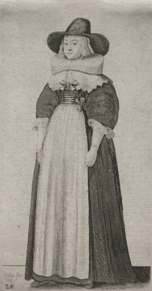 The Several Habits of English Women, from the Nobility to the Country Women..., 1640. Creator: Wenceslaus Hollar (Bohemian, 1607-1677).