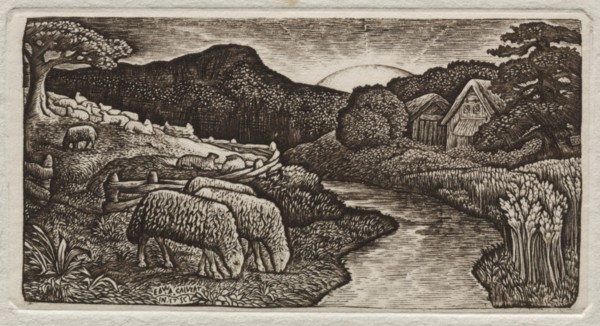 The Sheep of His Pasture, 1828. Creator: Edward Calvert (British, 1799-1883).